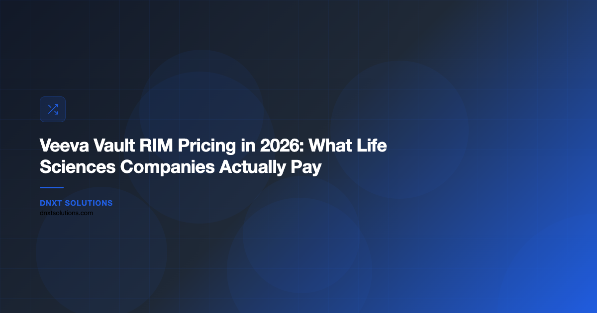 Veeva Vault RIM Pricing in 2026: What Life Sciences Companies Actually Pay